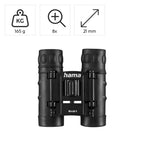 HAMA Binoculars "Vision" 8x21, with focusing wheel