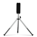 HAMA Mini Tripod "Fancy 2in1" for Mobile Phone and Camera 1/4", 16 cm, silver
