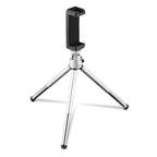 HAMA Mini Tripod "Fancy 2in1" for Mobile Phone and Camera 1/4", 16 cm, silver