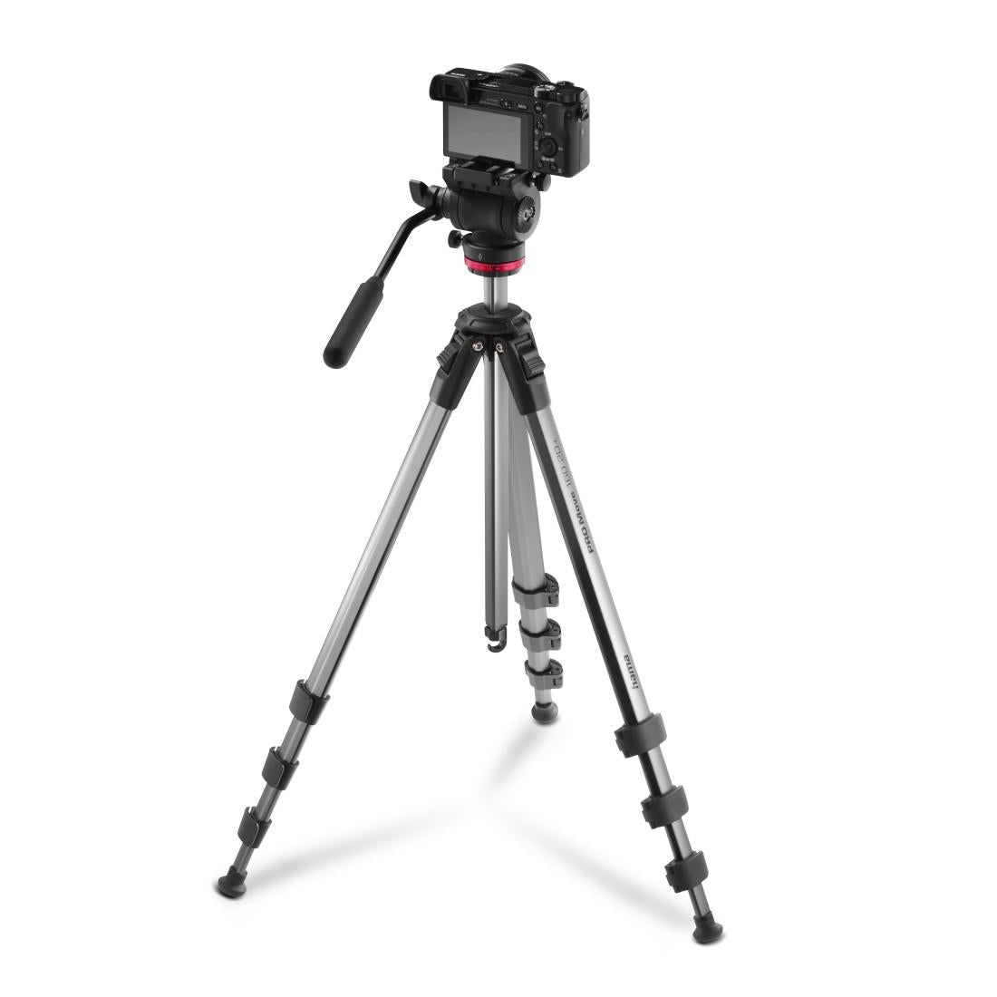 HAMA Трипод / Статив „PRO Move 160 2D+“, 160 см, видео статив за камера и мобилен телефон