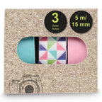 HAMA Photo Paper Tape, 1.5x500 cm, various designs, in sets of 3