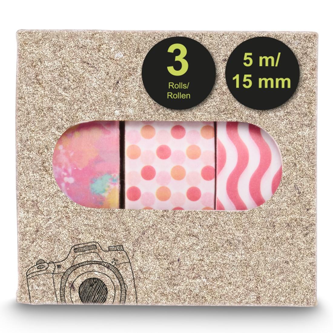 HAMA Хартиено тиксо за снимки, 1.5x500 см, различни мотиви, в комплекти от 3 бр