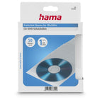 HAMA CD/DVD Protective Sleeves, 50 pcs, Transparent