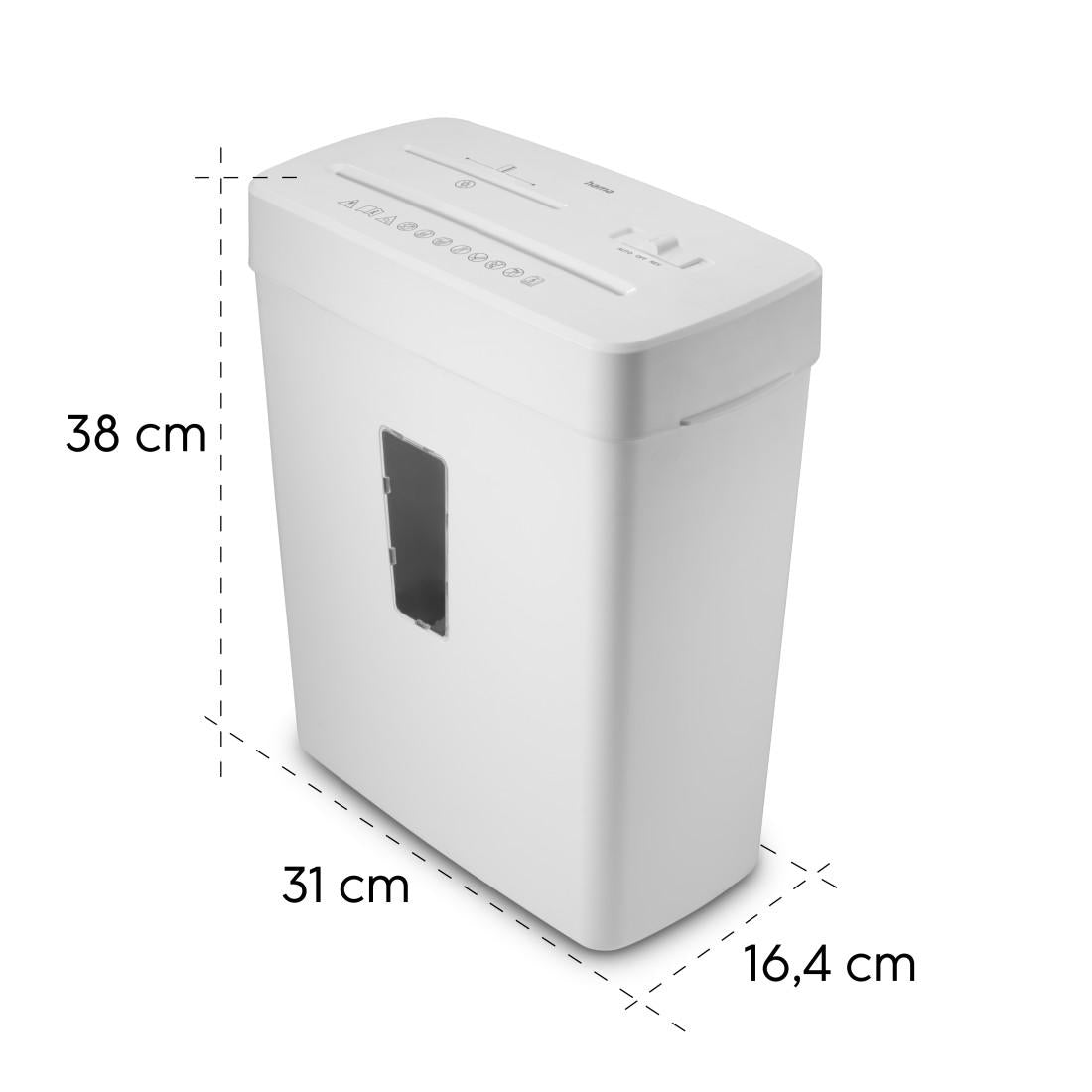 HAMA Шредер „Prime M50CD-B“, ниво на сигурност P5 T2 E2 O1, бял