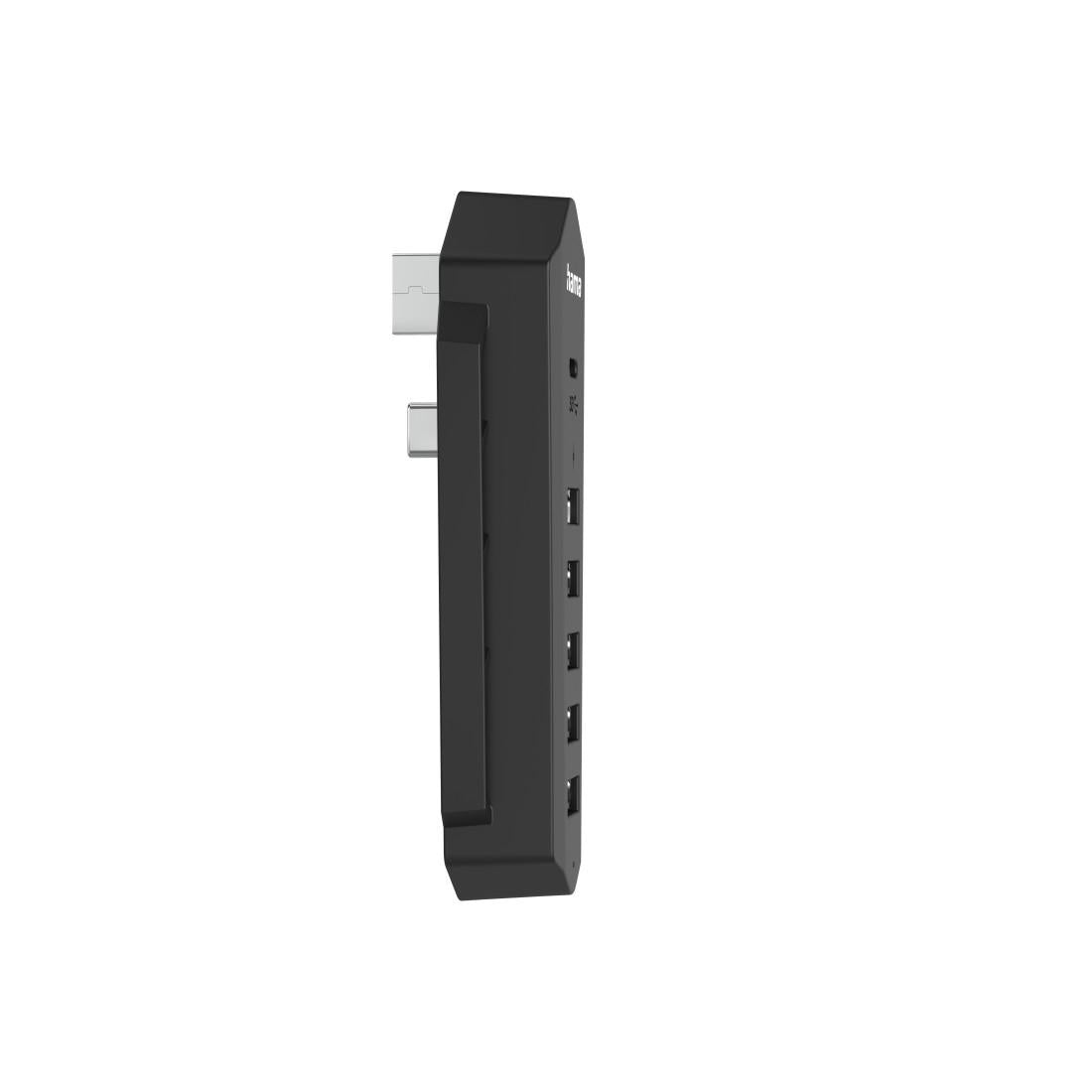 HAMA Хъб за Playstation 5, 6in1 USB, (1x USB-C, 5x USB-A), черно