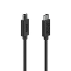 HAMA Кабел за зареждане USB-C - USB-C, 60 W, 1.2 м, черен