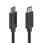 HAMA Кабел за зареждане USB-C - USB-C, 60 W, 1.2 м, черен