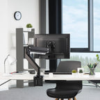 Monitor Desk Mount HAMA, Adjustable, Gas Spring, 13" - 35", 15 kg, Black