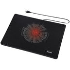 HAMA "Slim" Laptop Cooling Pad, ultra-flat, quiet, lightweight, up to 40 cm (15.6"), black