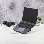 HAMA "Metal" Laptop Stand, 4-step tilt, foldable, up to 40 cm (15.6"), grey