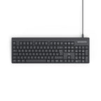 HAMA Wired Keyboard CK-100, Cyrillic, USB-C, USB-A