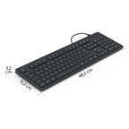 HAMA Wired Keyboard CK-100, Cyrillic, USB-C, USB-A