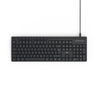 HAMA CK-200 Wired Keyboard, Cyrillic, USB-A, USB-C, Multimedia Keys