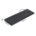 HAMA CK-200 Wired Keyboard, Cyrillic, USB-A, USB-C, Multimedia Keys