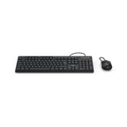 HAMA Wired Keyboard and Mouse Set CKM-200, USB-A, USB-C