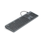 HAMA Wired Keyboard "CK-400", X-Structure, USB-A, USB-C, AI Button, Illuminated