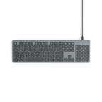HAMA Wired Keyboard "CK-400", X-Structure, USB-A, USB-C, AI Button, Illuminated