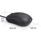 HAMA CM-200 Optical Mouse, 4-button, silent, wired, black