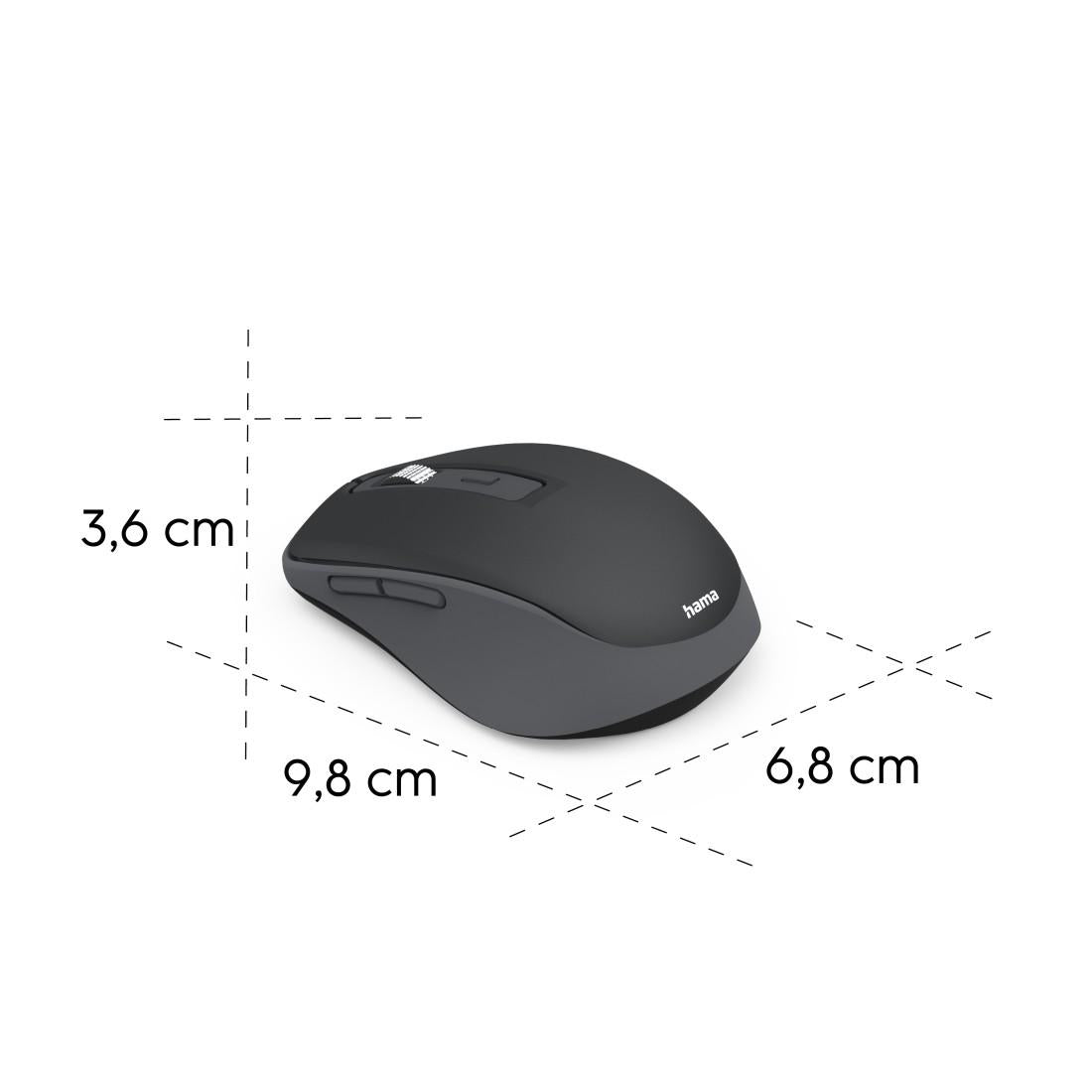 HAMA Безжична мишка „WM-450“, 2.4 GHz / Bluetooth, 7 бутона