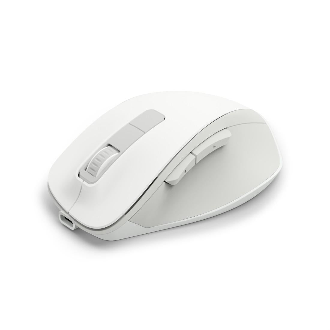 HAMA Безжична оптична мишка WM-500 Recharge, бяла, 6 бут.,800/1200/1600 dpi, безшумна
