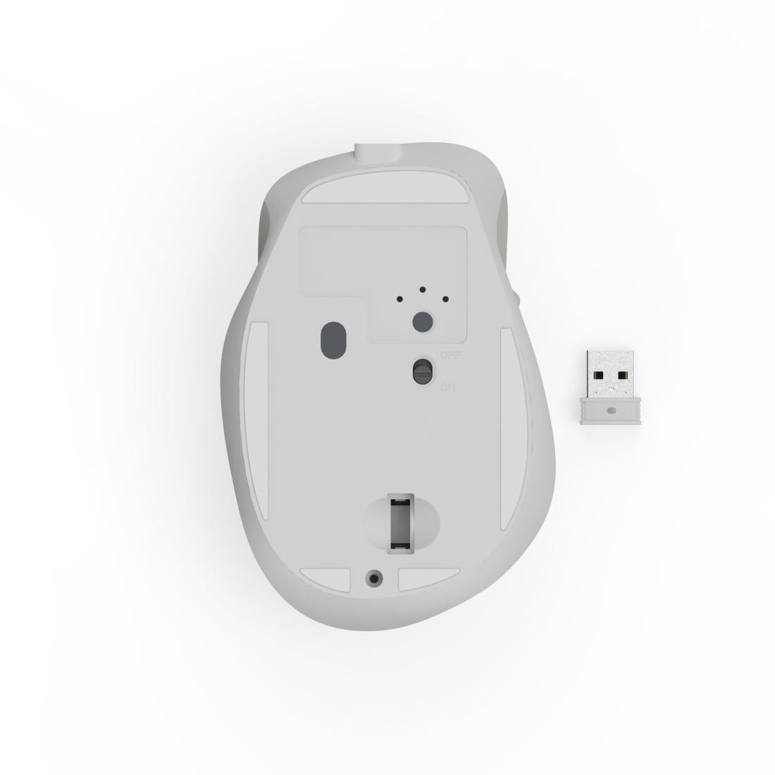 HAMA Безжична оптична мишка WM-500 Recharge, бяла, 6 бут.,800/1200/1600 dpi, безшумна