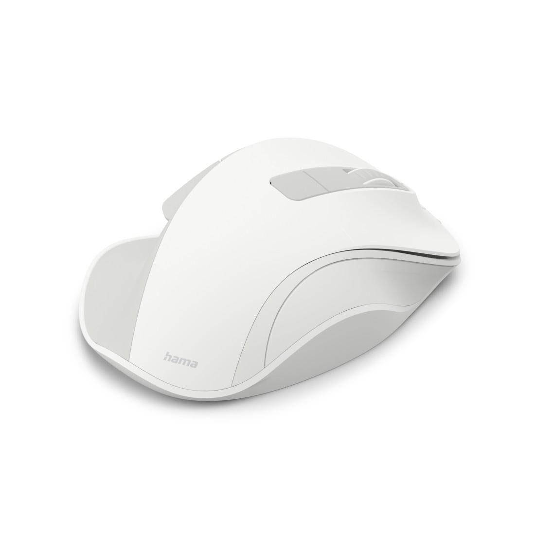 HAMA Безжична оптична мишка WM-500 Recharge, бяла, 6 бут.,800/1200/1600 dpi, безшумна
