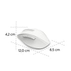 HAMA WM-500 Recharge Wireless Optical Mouse, white, 6 buttons, 800/1200/1600 dpi, silent