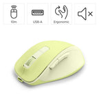 HAMA Wireless Optical Mouse WM-500 Recharge, green, 6 buttons, 800/1200/1600 dpi, silent