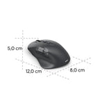 HAMA "WM-900" Multifunctional, Ergonomic, Bluetooth Mouse, Battery, RGB, Black