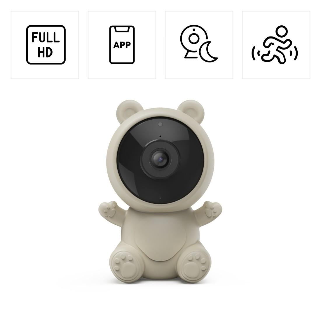 HAMA Wi-Fi Kамера за бебета, приложение, нощна светлина, аудио, 1080p