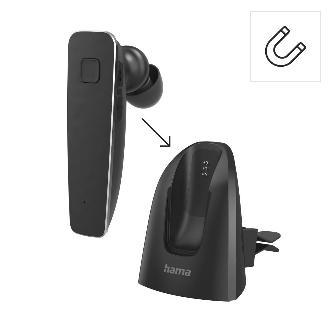 HAMA Блутут слушалка “MyVoice2100”, Multipoint, черен