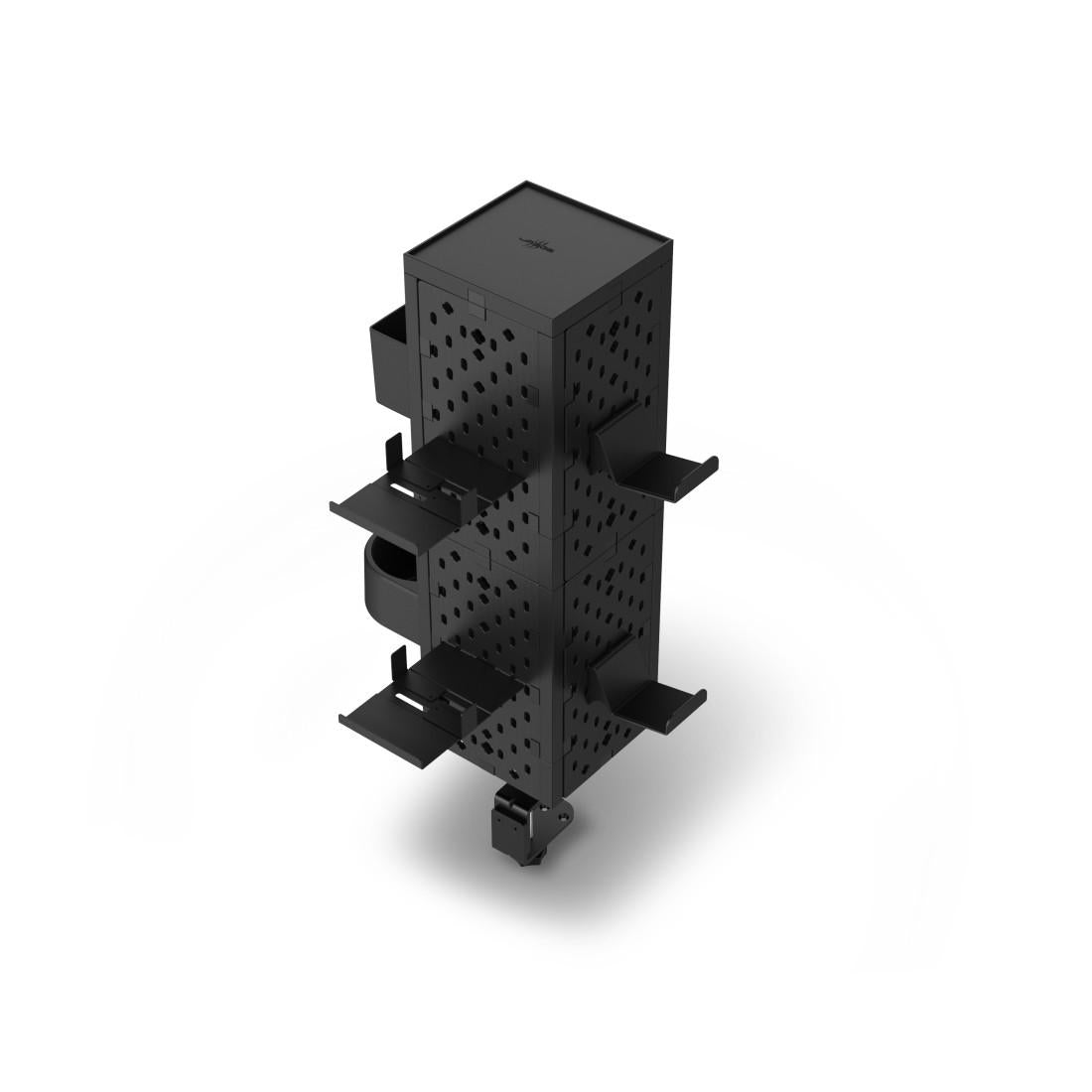 uRage модулен комплект Peg Board, монтаж на стена/маса, черен