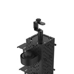 uRage Peg Board Modular Kit, Wall/Desk Mount, Black