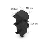 uRage Peg Board Modular Kit, Wall/Desk Mount, Black