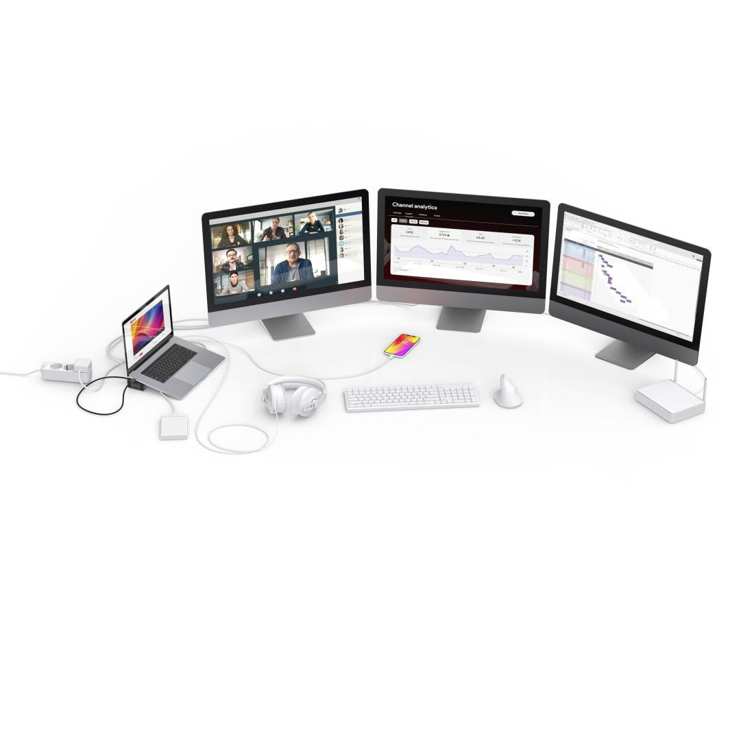 HAMA Докинг станция "Connect2Office Work" USB-C, 12 порта