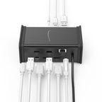 HAMA USB-C Docking Station "Connect2Office Black", 9 ports, 2x HDMI™, USB-A, USB-C, LAN