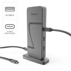 HAMA "Connect2Office Speed" Docking Station, USB4, USB-C, PD, 40 Gbit/s, 10 Ports