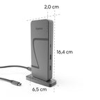 HAMA "Connect2Office Speed" Docking Station, USB4, USB-C, PD, 40 Gbit/s, 10 Ports