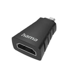 HAMA micro HDMI Male to HDMI Female Adapter, Ultra-HD 4K, 200348