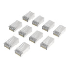 HAMA RJ45 Connector, CAT 6a, 10 Gbit/s, Shielded, 10 pcs.