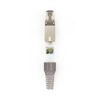 HAMA Network Connector Set, CAT 6a, 10 Gbit/s, shielded, tool-free installation, 5 pcs