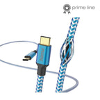 Cable "Relfective" USB-C Male to USB-C Male, 1.5m, 480Mb/s, blue