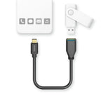 HAMA OTG Adapter USB-C male - USB-A female, 0.15m, black