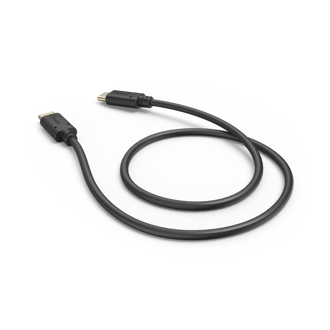 HAMA Кабел за зареждане, USB-C - USB-C, 0,5 м, черен