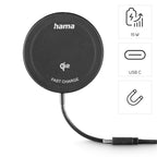 HAMA Qi2 Wireless Charger, 15W, Black,