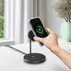 HAMA Qi2 Wireless Charging Station, 15W, black