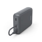 HAMA "Travel" Power Pack with Cable, 10000mAh, 2 Outputs: 2x USB-C, Anthracite