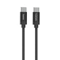 Hama Кабел за зареждане, "Fabric", USB-C - USB-C, 100 W, 1.5 m, Nylon, black
