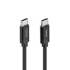 Hama Charging Cable, "Fabric", USB-C - USB-C, 100 W, 1.5 m, Nylon, black