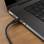Hama Charging Cable, "Fabric", USB-C - USB-C, 100 W, 1.5 m, Nylon, black